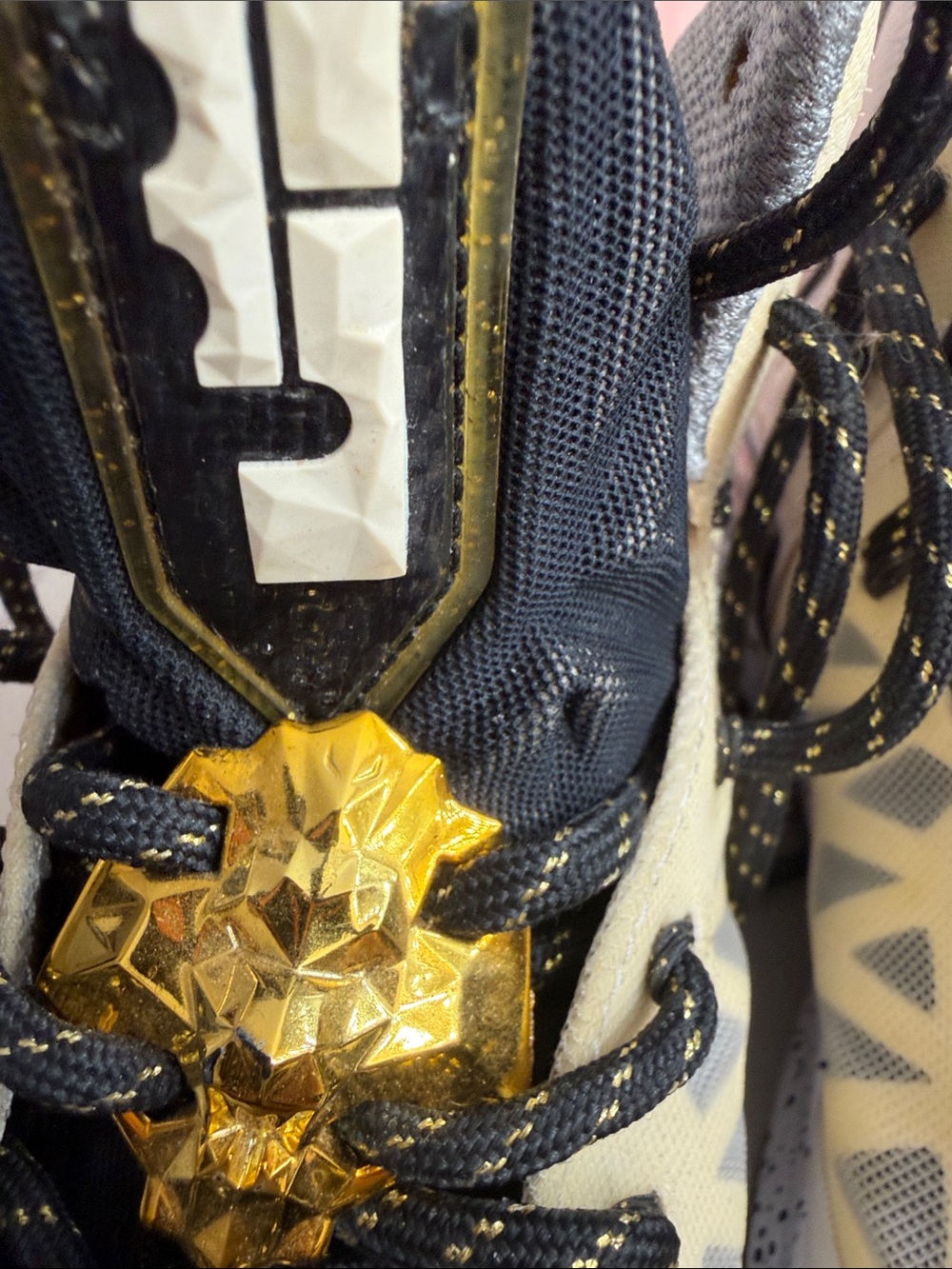 Original King James men White, Black and Gold Basketball Sneakers - Picture 10 of 12
